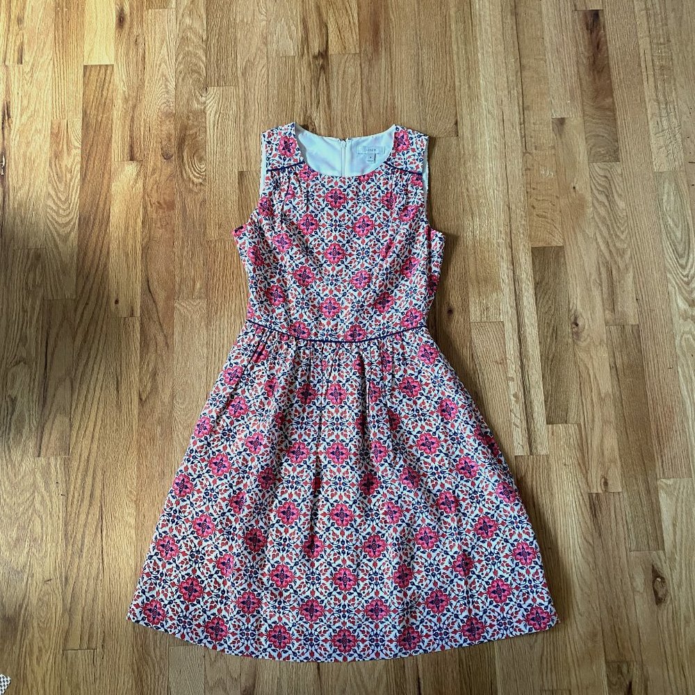 JCrew Patterned Silk Dress (0)